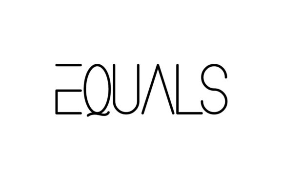 Equals: A Modern Display Font for Minimalist Design