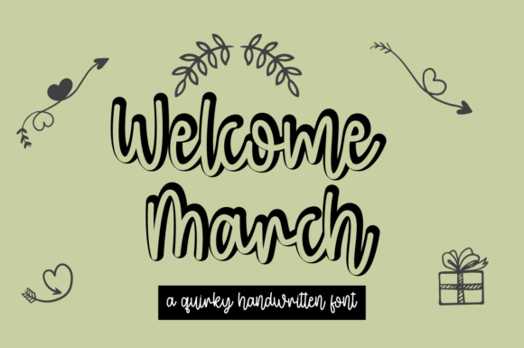 Welcome March: A Timeless Handwritten Touch for Every Design